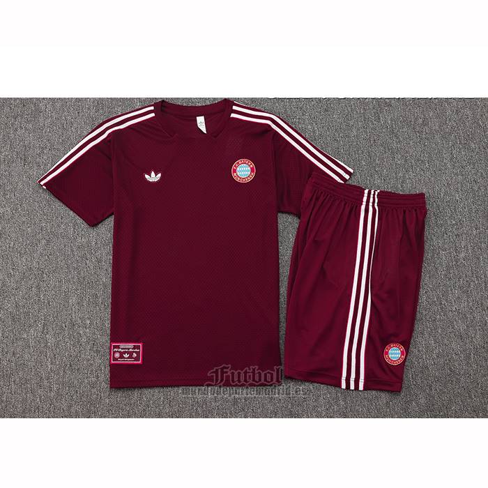 Chandal del Bayern Munich Manga Corta 2025-2026 Rojo - Pantalon Corto